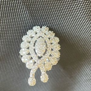 New American diamond rich ring